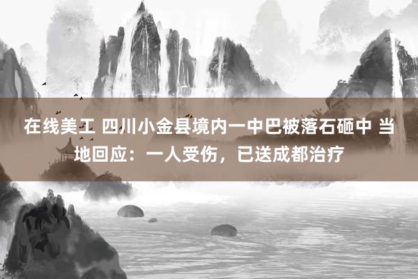 在线美工 四川小金县境内一中巴被落石砸中 当地回应：一人受伤，已送成都治疗